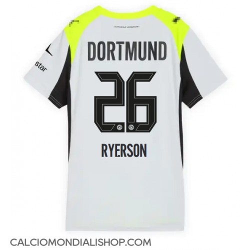 Maglie da calcio Borussia Dortmund Julian Ryerson #26 Seconda Maglia Femminile 2025-26 Manica Corta